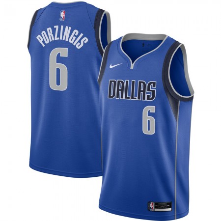 Herren NBA Dallas Mavericks Trikot Kristaps Porzingis 6 Nike 2020-2021 Icon Edition Swingman